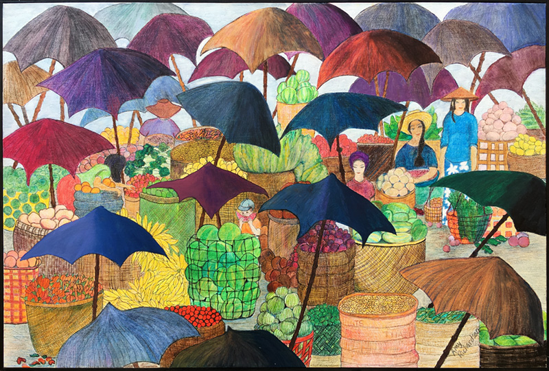 Amy Richardson - Bangkok Market circa 1983