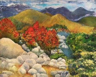 “Kern Canyon”
- Acrylic on canvas - 30”W x 24”H
- Original available $500
- Signed canvas and paper prints available on order