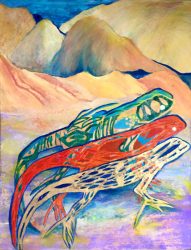 “Jewels of the desert”
- Acrylic on canvas
- Original Sold
- Signed canvas and paper prints available on order Amy Richardson - Jewels of the desert