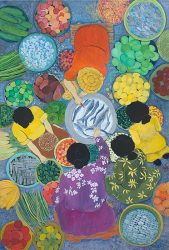 "Bangkok Market from the bridge"
- Acrylic on Canvas W 24"x H 36"
- Sold
- Signed canvas and paper prints available on order