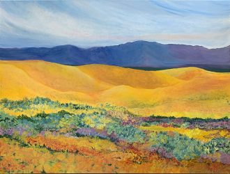 "Antelope Valley Poppy Reserve"
- Acrylic on Canvas W 46"x H 36"
- $950
- Signed canvas and paper prints available